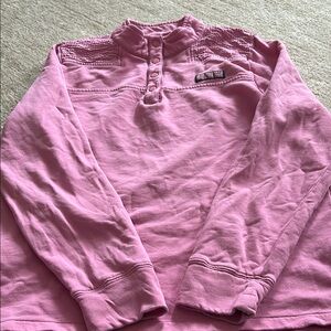 Vineyard Vines kids pink Long Sleeve Pullover